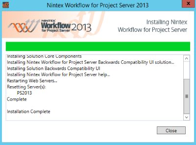 pic22 nforps2013 install completed
