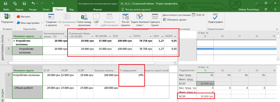 pic6 eva data status date with actual data