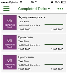 16 completed tasks