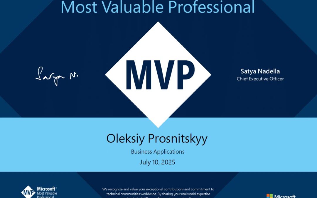 Олексій Просніцький отримав нагороду MVP 15-й рік поспіль
