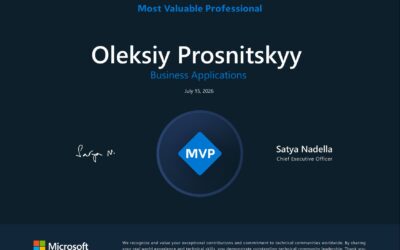 Олексій Просніцький 17-й рік поспіль підтверджує звання Microsoft MVP